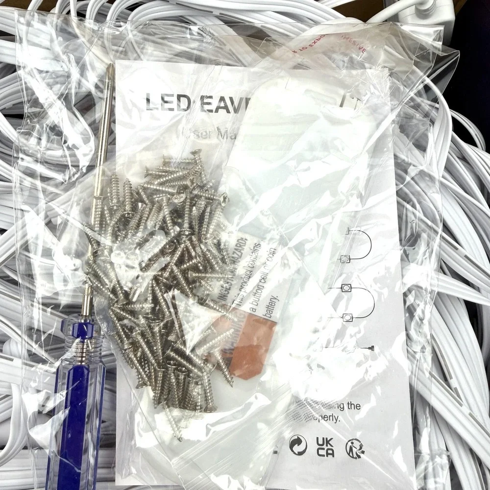 Smart WiFi LED Eaves Lights 49.2FT Outdoor RGB‎ Light Strip IP67 Alexa Google